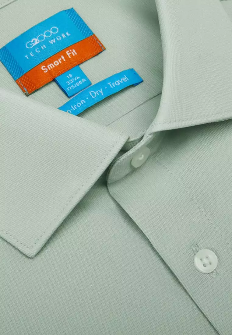 Non-Iron Quick Dry Smart Fit Knit Shirt