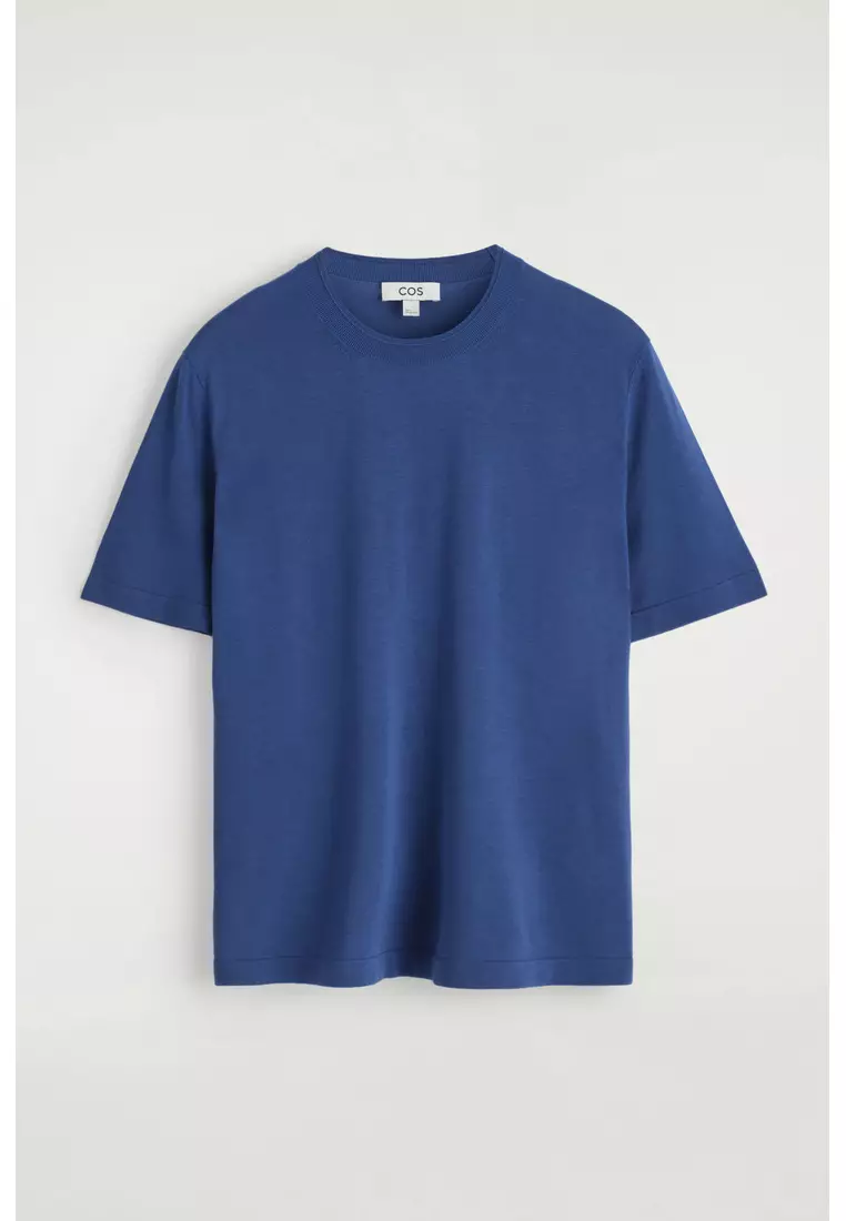 SLIM KNITTED SILK T-SHIRT