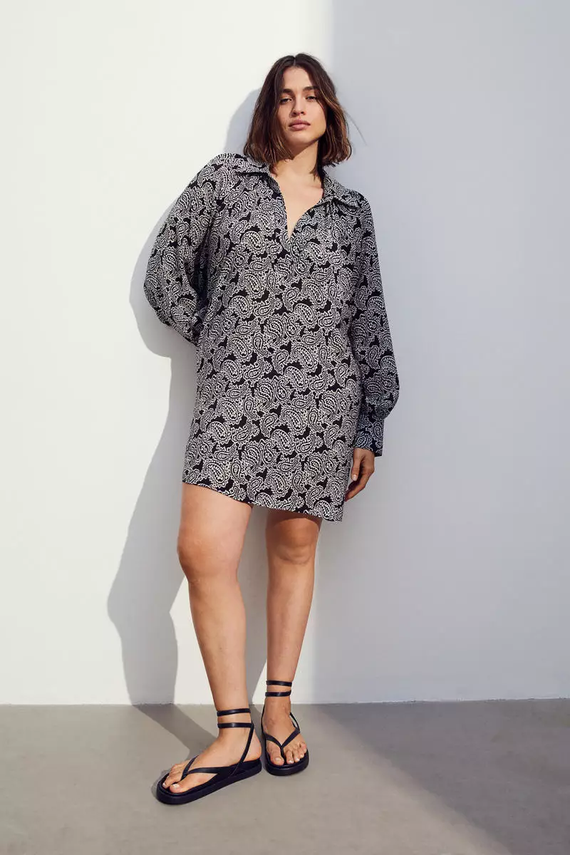 H&m black outlet tunic dress