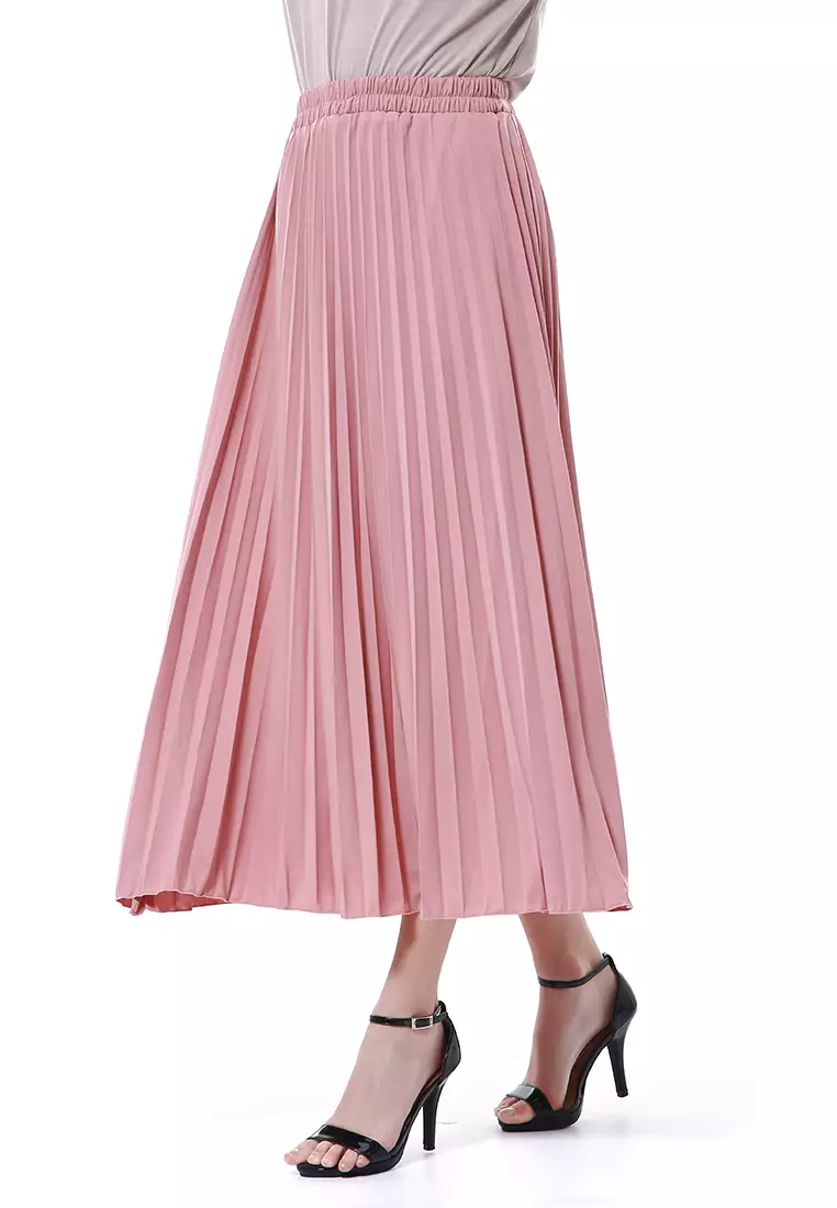 Nashywa Rok Bawahan Muslimah Wanita Regular Fit Premium Quality - Taffypink