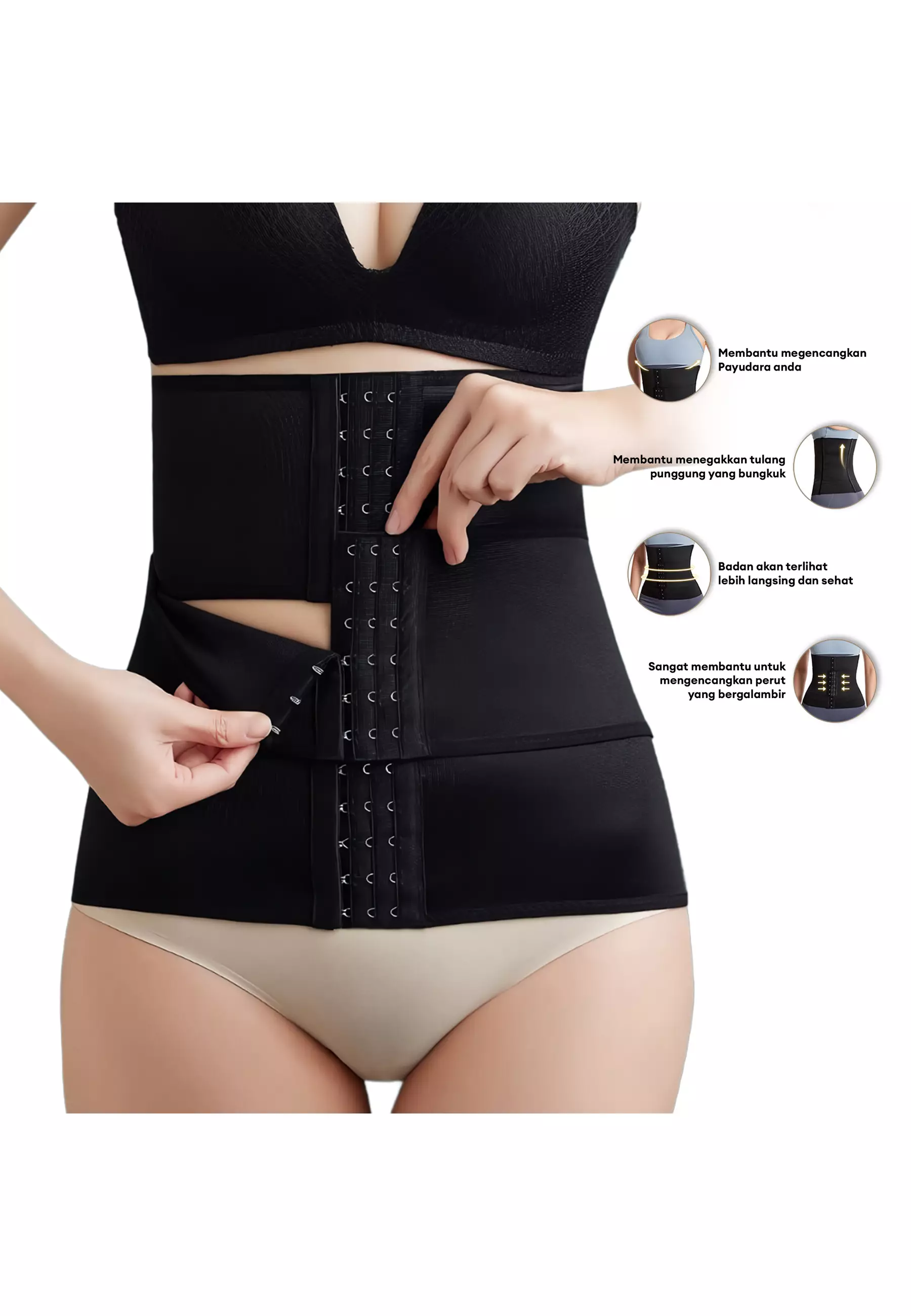 YouHave ( You’ve ) Korset Pinggang Pelangsing Shapewear Corset Setagen Stagen Shapewear Corset Waist Belt Pelangsing Perut Korset Pasca Melahirkan Post Natal 416