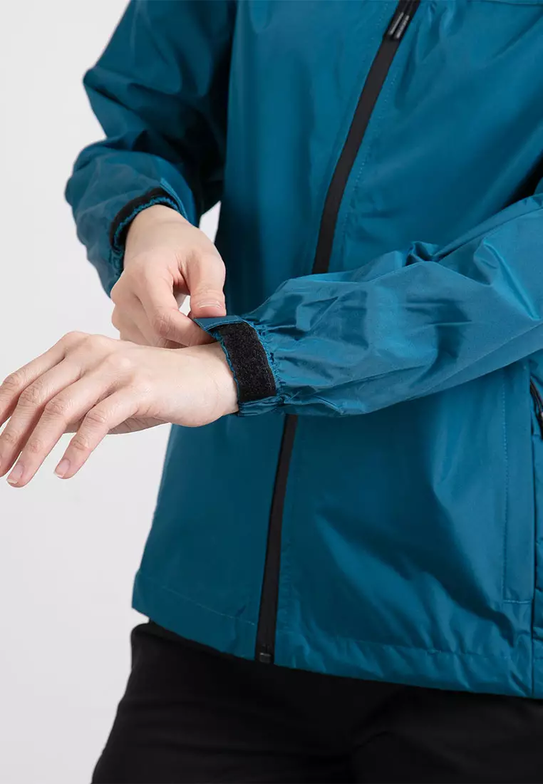 Forest Ladies Premium Windbreaker Women Trekking Biker Jacket Jogging Running Hoodie Waterproof Jacket - 830118-46KGreen