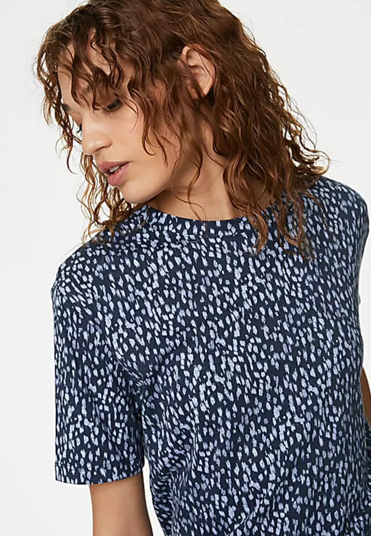 Cotton Modal Blend Printed T-Shirt