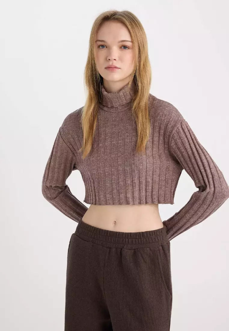 Turtleneck Crop Top