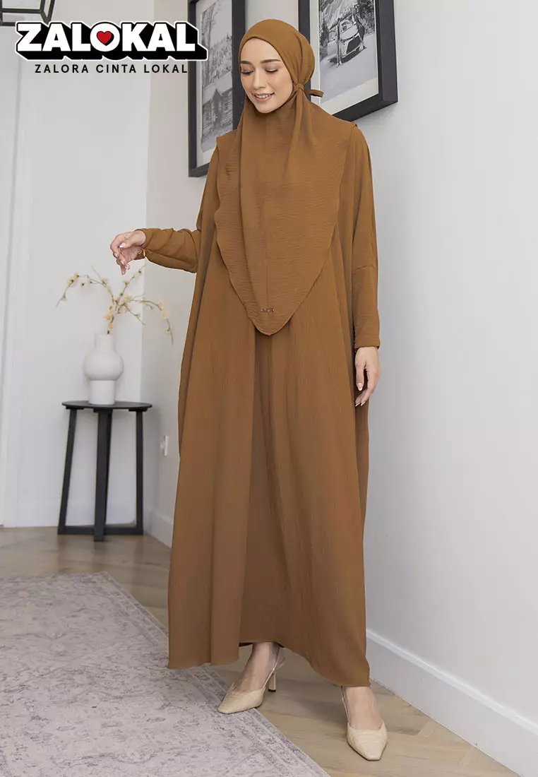Hafsha Abaya Set Tumeric