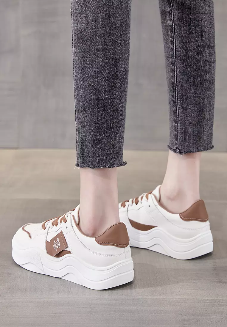 Platform Casual Leather Sneakers RX3329