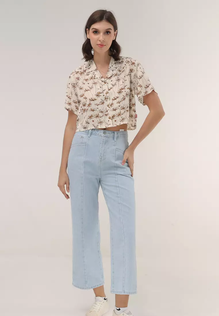 Denim Wide Leg Ladies Jeans