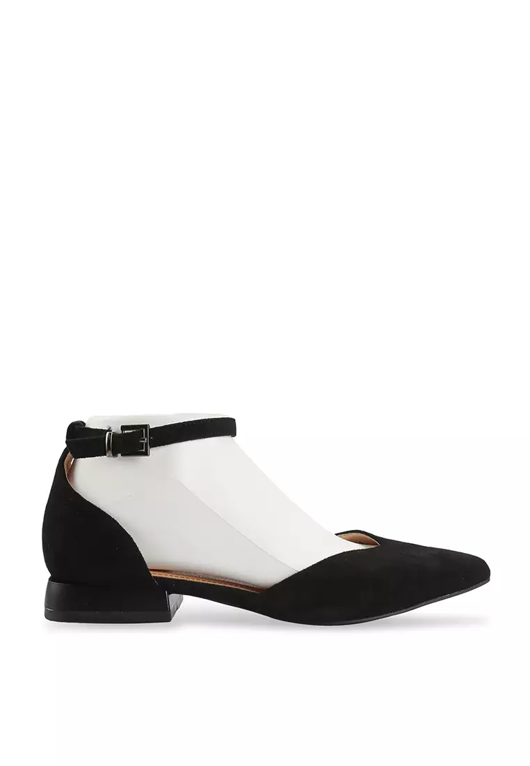 Buy Betsy Elowen Ankle Strap Pointed Toe Flats Online ZALORA