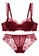 Sunnydaysweety red Lace Thin Cotton Airflow Bra with Panty Set CA123110DGRD 64FDDUSC9C9657GS_1