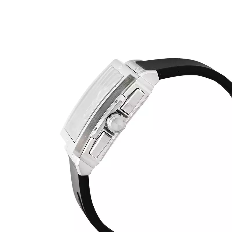 Jam Tangan Pria Expedition Chronograph E 6844 MC RSSBA Men Black Dial Black Rubber Strap