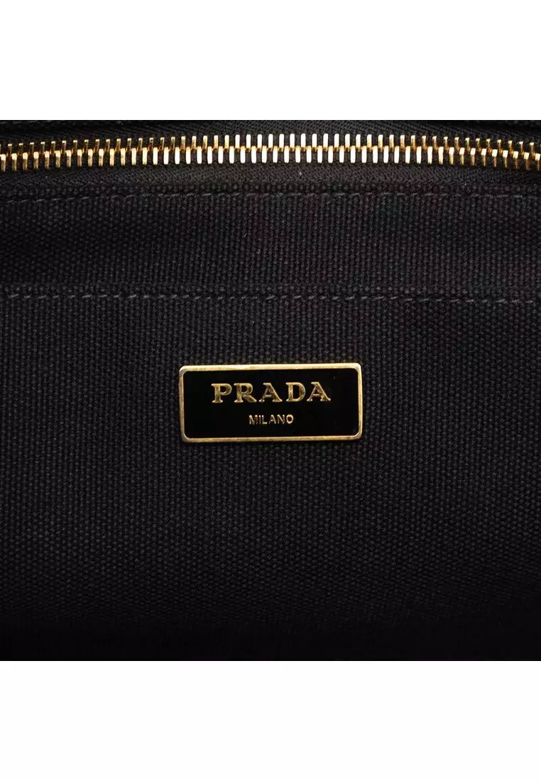 Pre-Loved Prada Canvas Canapa Logo Tote