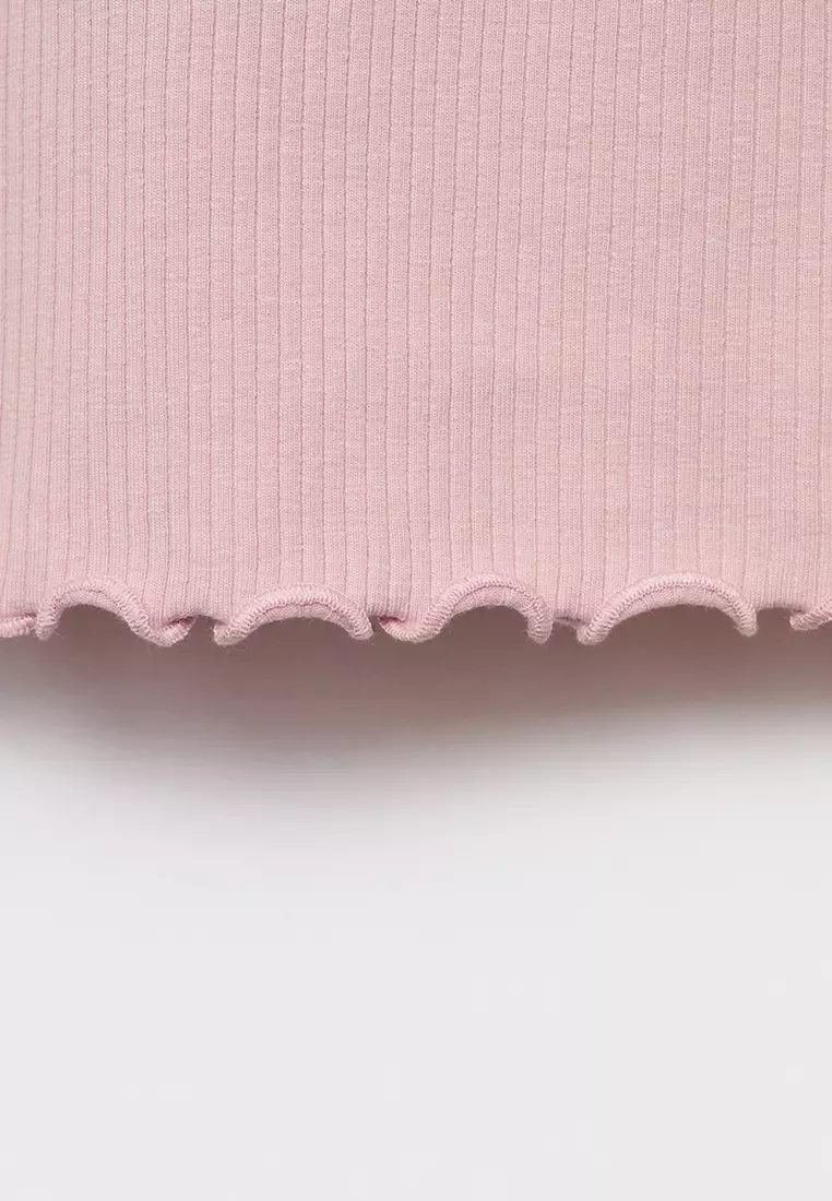 Ribbed High Neck Sweater