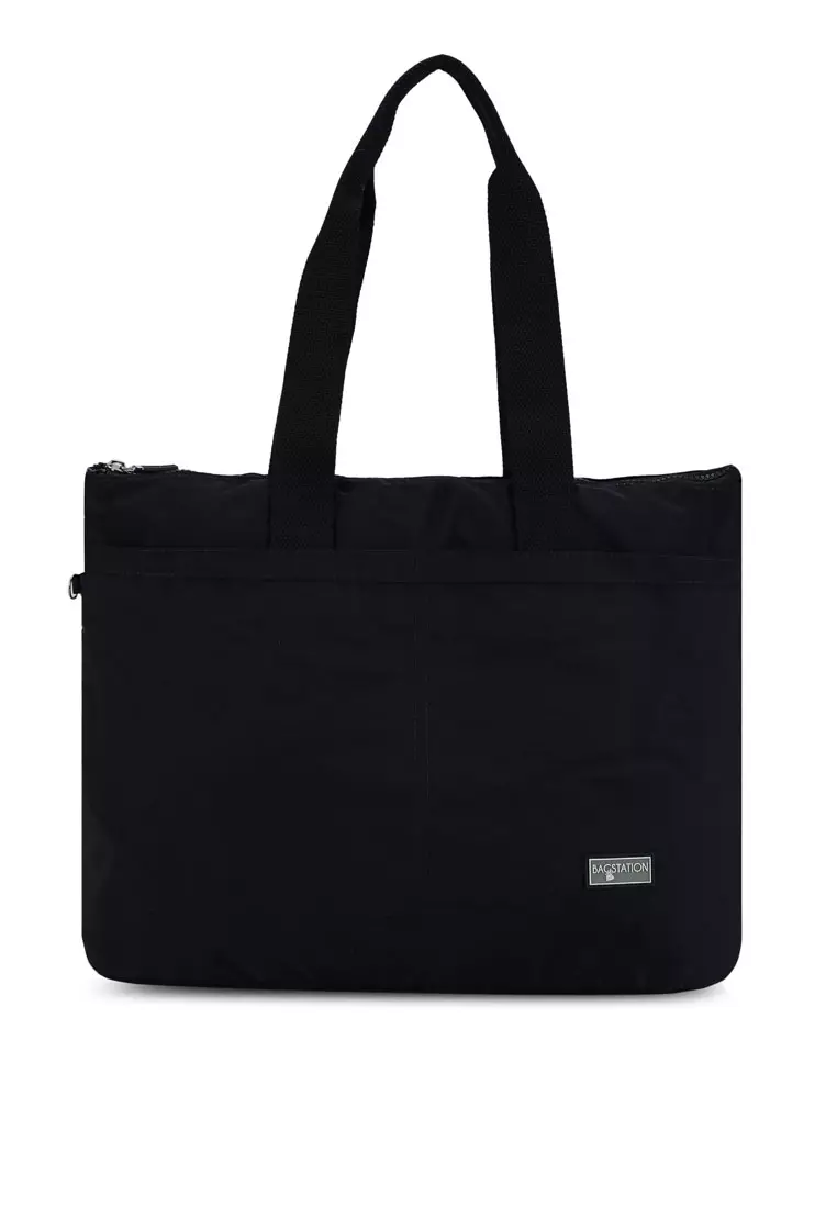 White nylon new arrivals tote bag