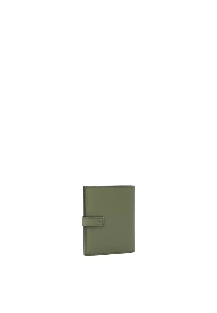 Snap Button Wallet - Olive