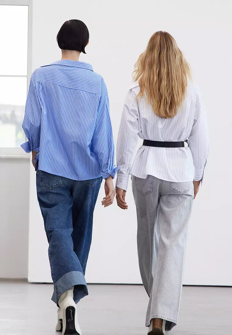 Stripe Asymmetrical Shirt