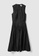 COS black Gathered-Waist Midi Dress B3B18AAC0EB375GS_4