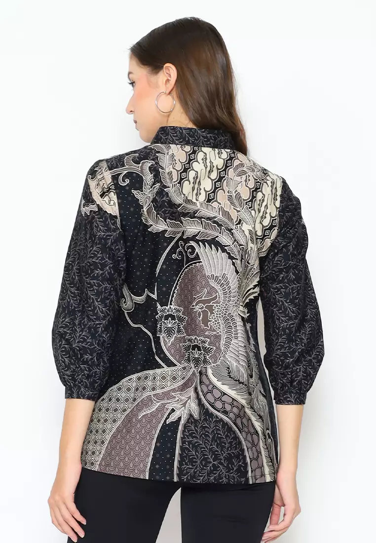 Hadinata Batik Wanita Superfine Blouse Dirga Dharma
