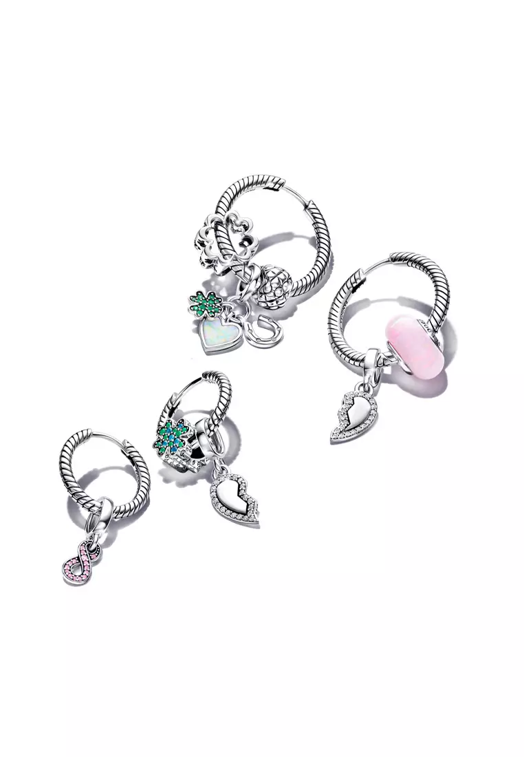 Pandora earrings 2025 small hoops