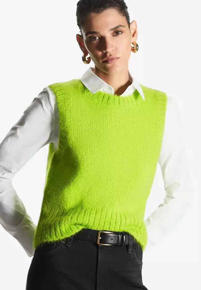 Buy COS Regular-Fit Mohair Knitted Vest 2023 Online | ZALORA Singapore