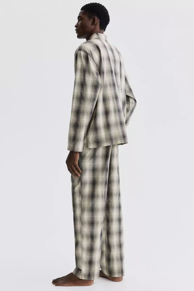Poplin pyjama shirt and bottoms