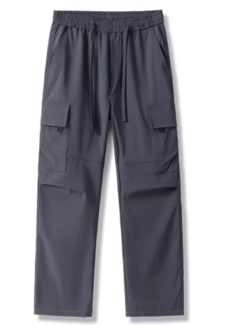 Drawstring Casual Cargo Trousers