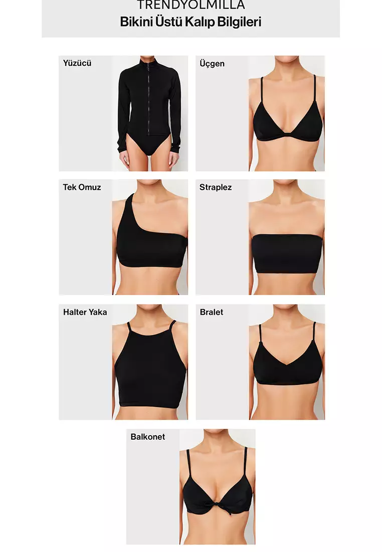 Red Triangle Accessory Textured High Waist Regular Bikini Set TBESS25BT00131