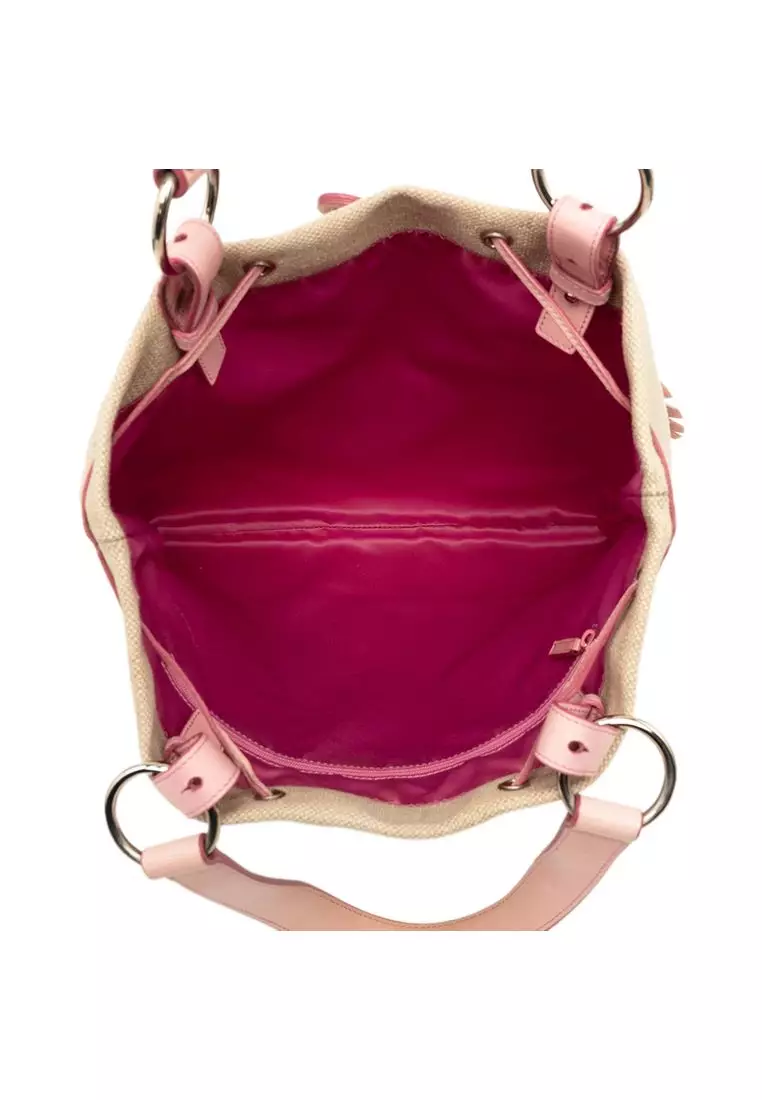 Pre-Loved Saint Laurent Canvas Heart Kahala Tote