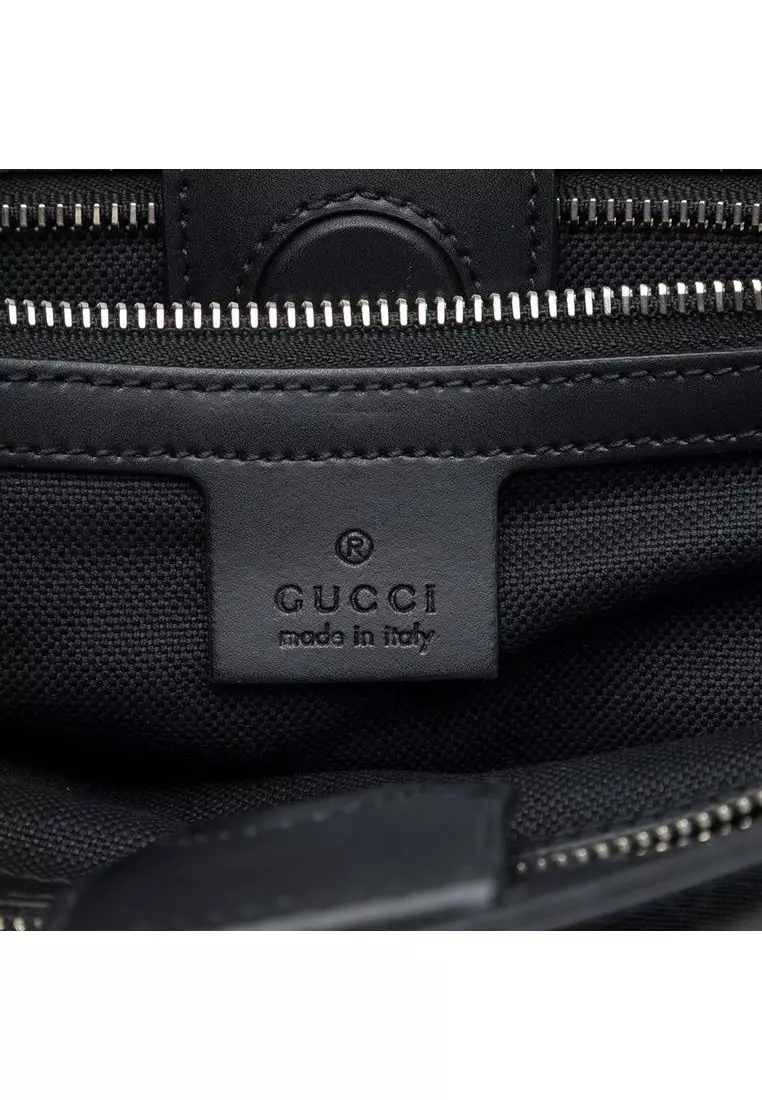 Pre-Loved Gucci Gg Supreme Web Tiger Convertible Soft Tote
