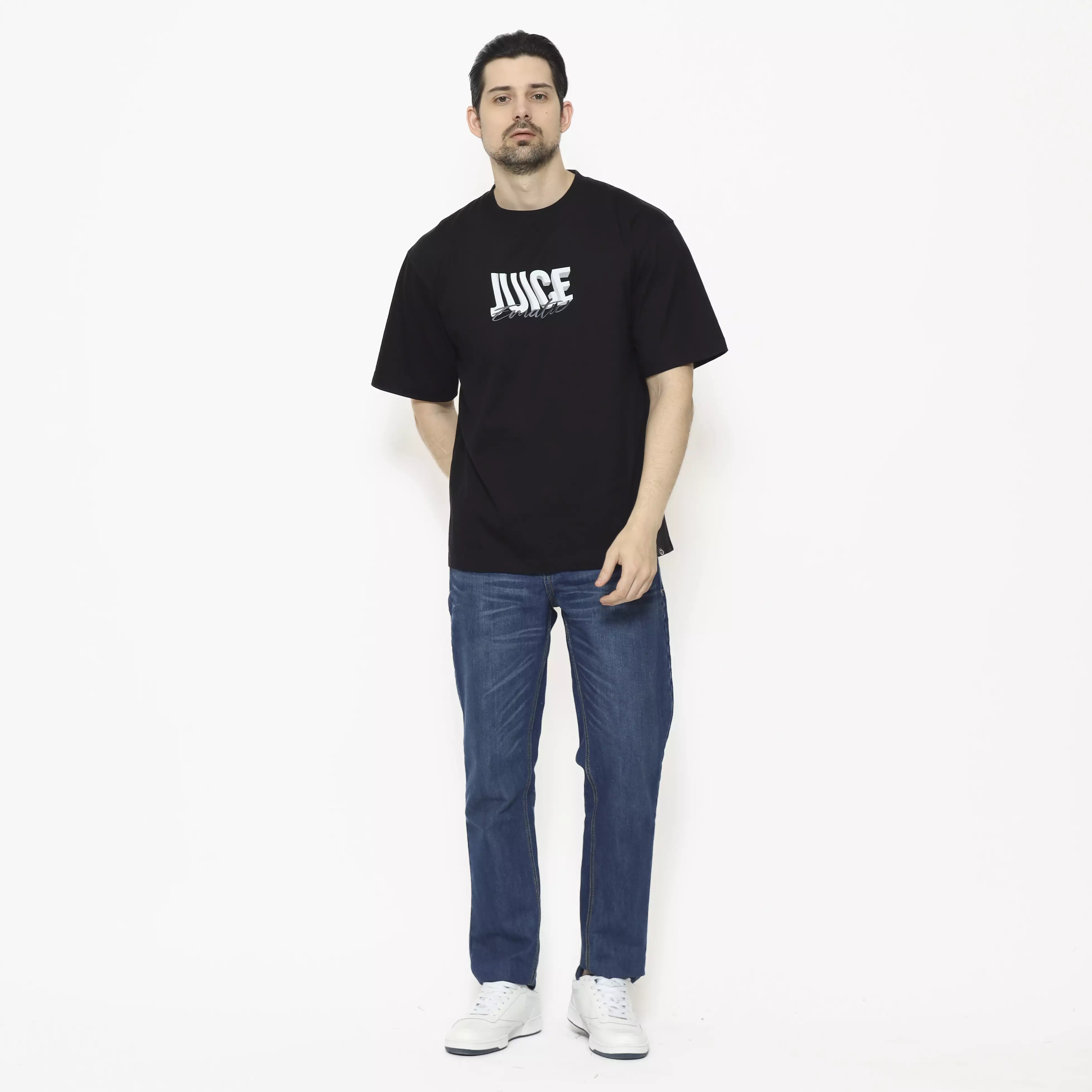 Juice Ematic Kaos lengan pendek Pria Peindre Oversize Planet Surf