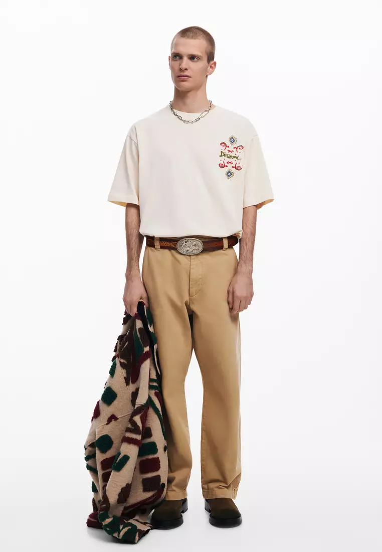 Ethnic short-sleeve T-shirt