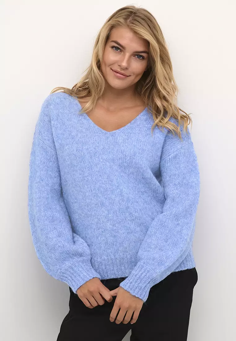 Buy KAFFE Sarla V Neck Pullover 2024 Online ZALORA Singapore