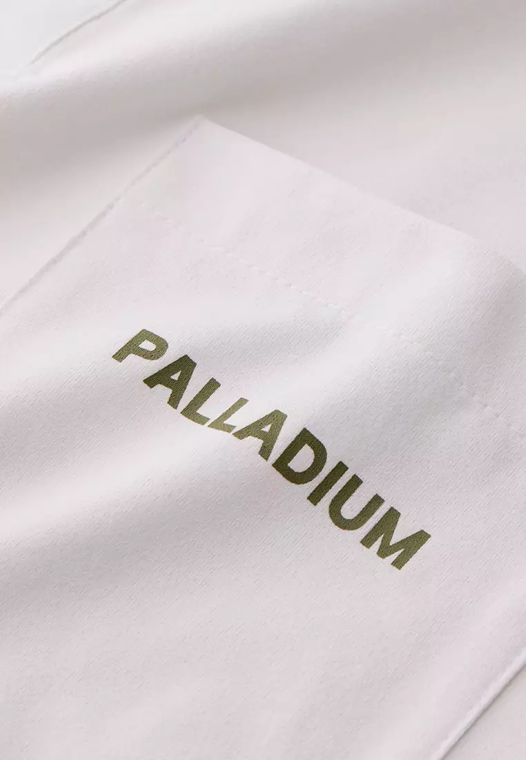 男裝 LOGO 亨利領口袋短袖T裇