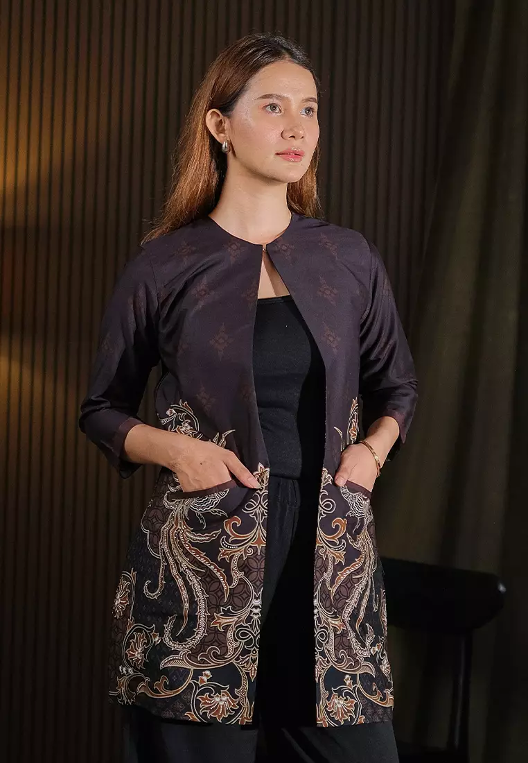 Hadinata Batik Wanita Outer Furing Superfine Garlina Gaundra