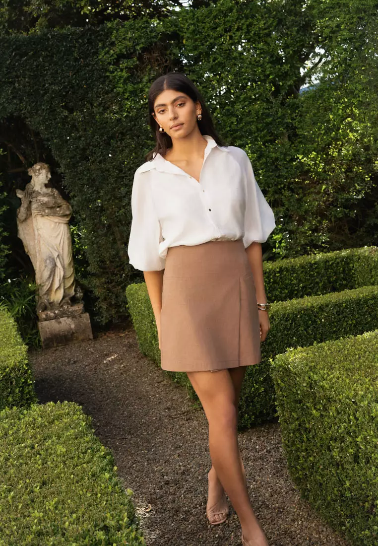 Nia Mini Linen Skirt