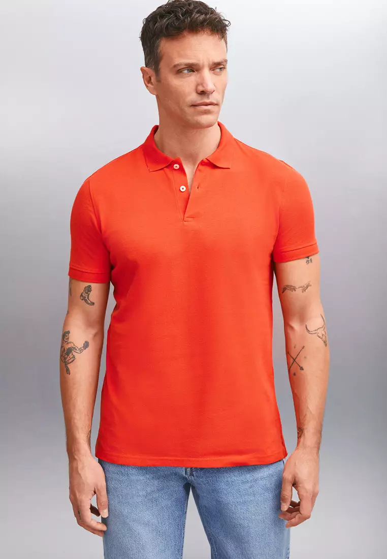 Short Sleeve Regular Fit Polo Collar Shirt