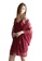 LYCKA red LCB2117-Lady Sexy Robe and Inner Lingerie Sets-Red B5F5BUS3908184GS_1