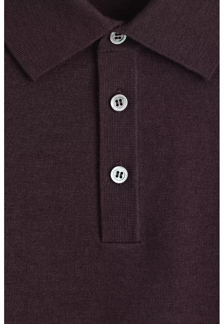 SLIM MERINO WOOL POLO SHIRT