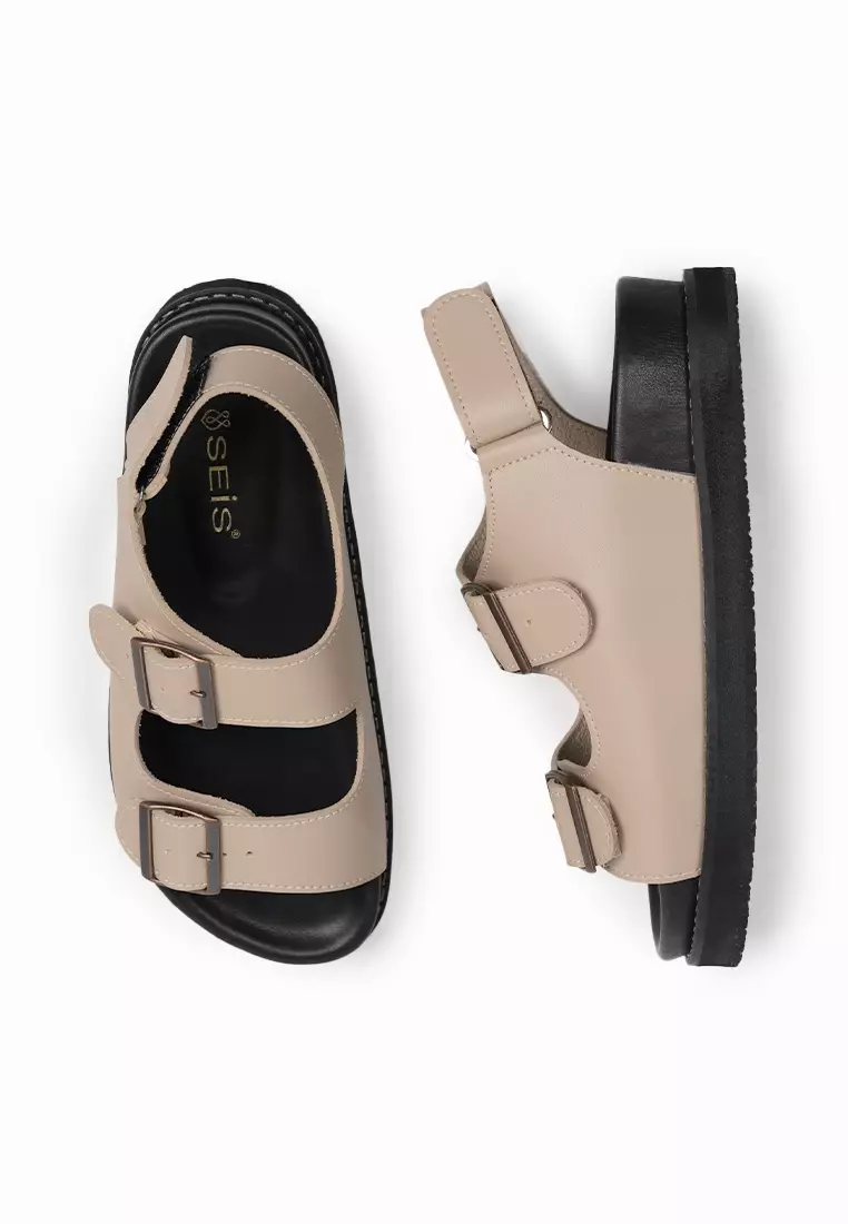 SEIS Reina Sandal Wanita Platform Series - BEIGE