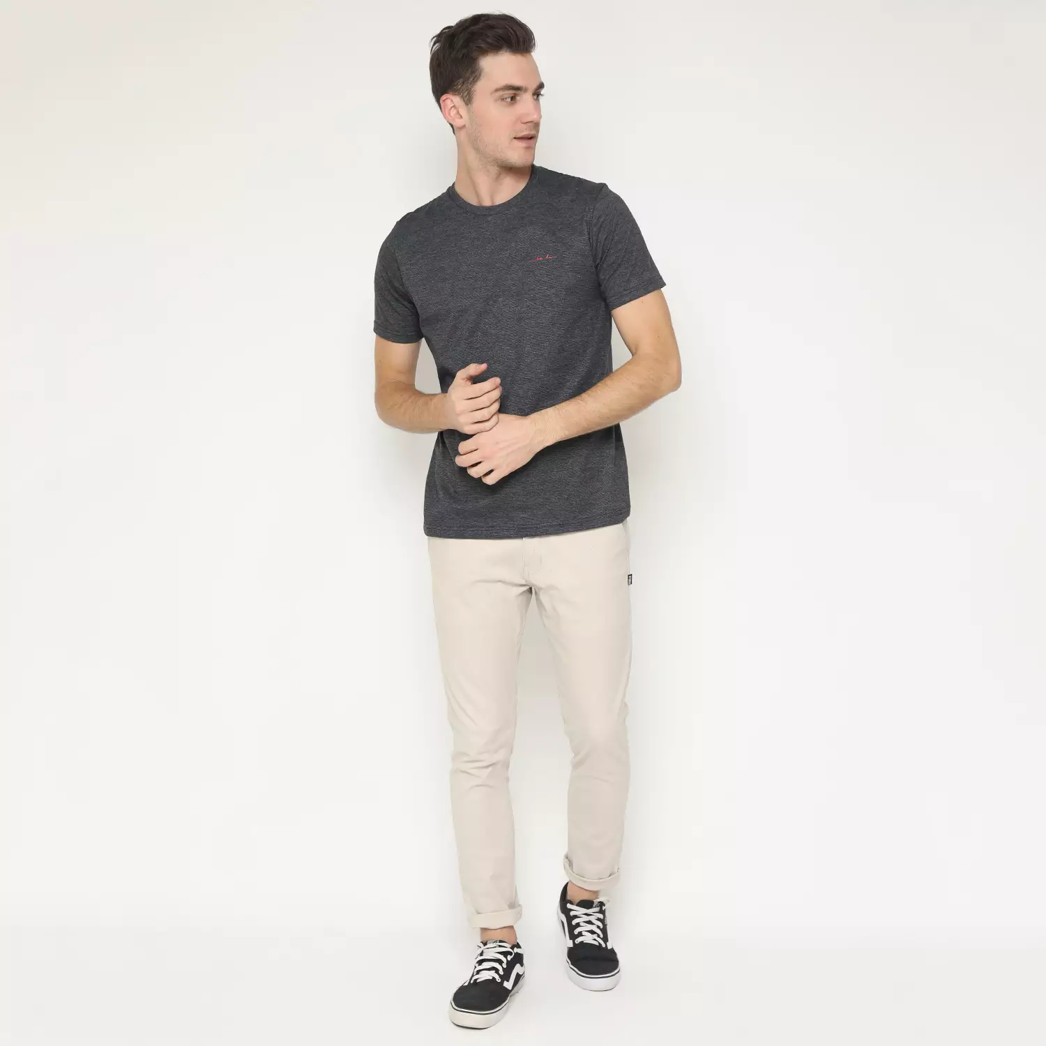 Kale Arthur Black / T-Shirt Polos Pria Lengan Pendek / Unisex Casual