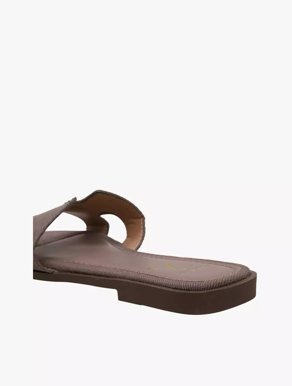 Payless Chrissie Womens Nicko Flat Sandals - Dark Taupe_05