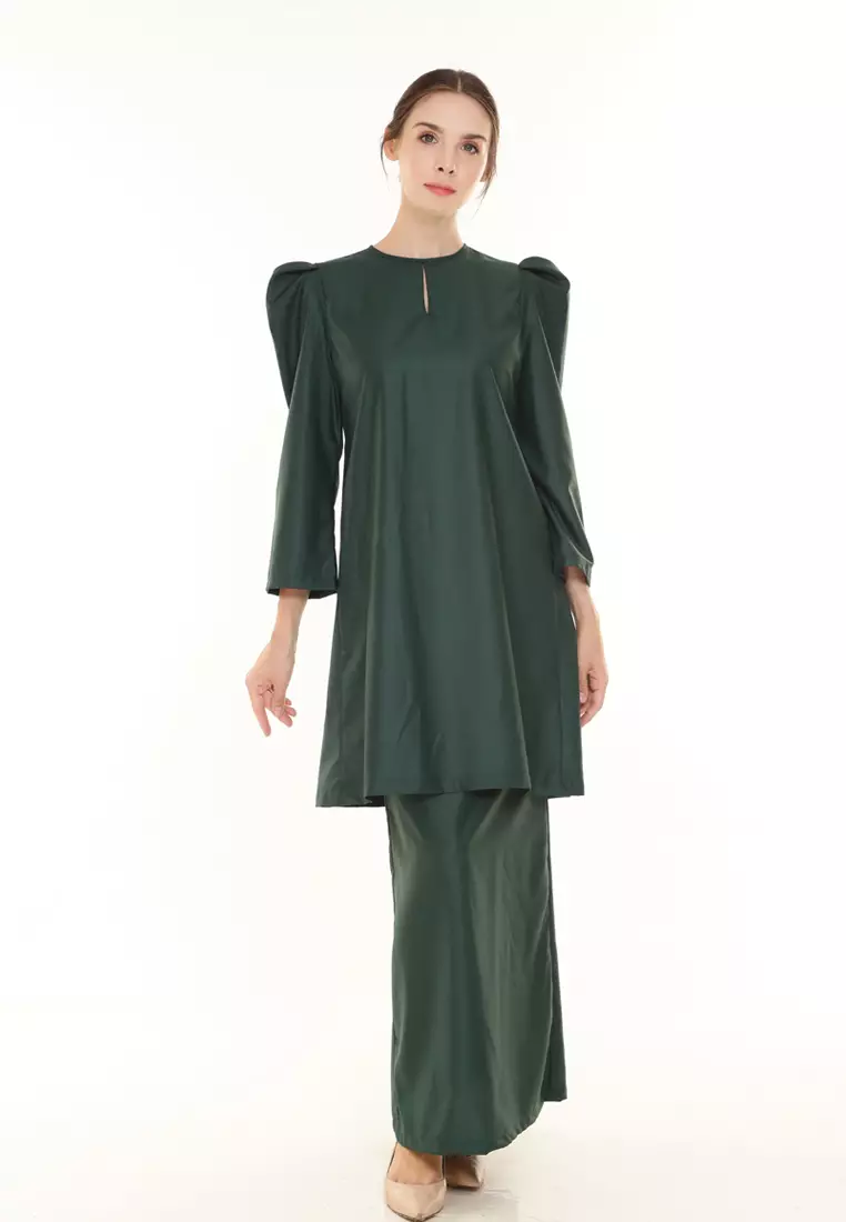 Yarra Kurung Modern in Emerald Green