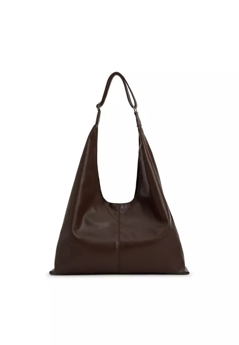 Downtown Hobo Sustainable Vegan Leather Shoulder Bag with Card Holder
