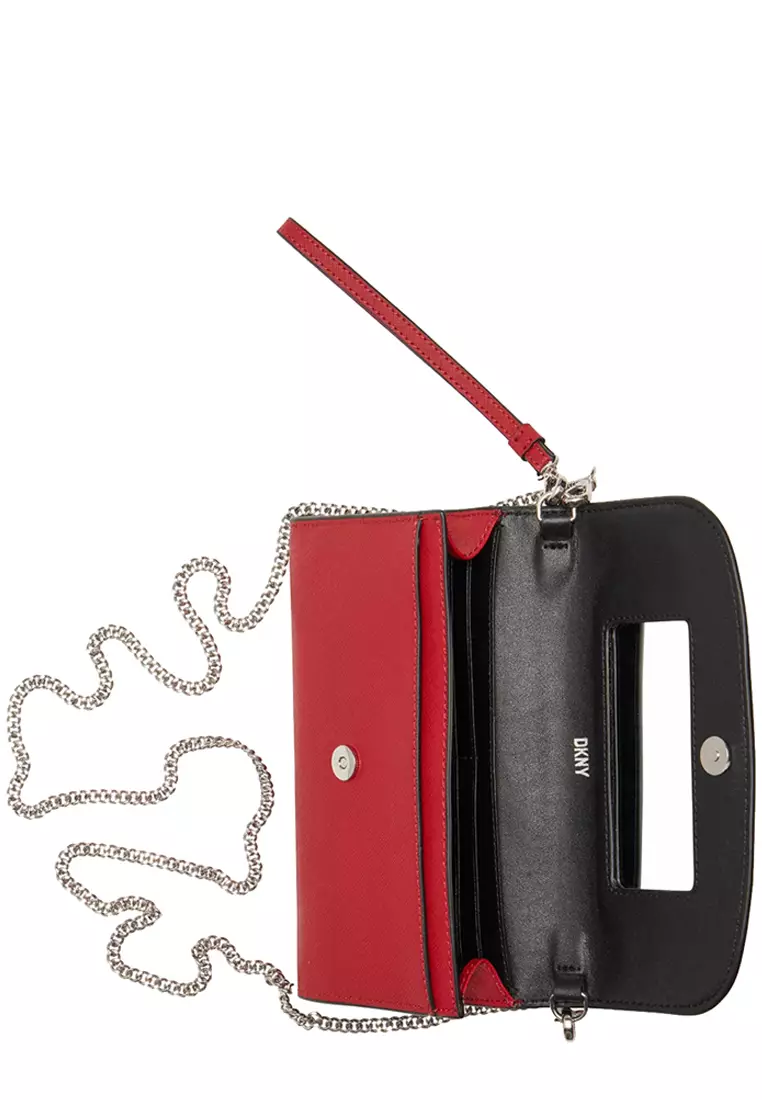 Buy DKNY DKNY Phoenix Wallet on a Chain in Bright Red R235ZV04 2024