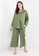 Colours Thread Clothing green Maya Linen Top in Olive Green 178A1AA1A3B80AGS_4