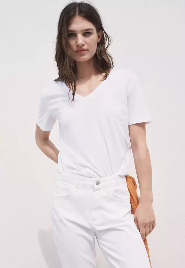 V-Neck Cotton T-Shirt