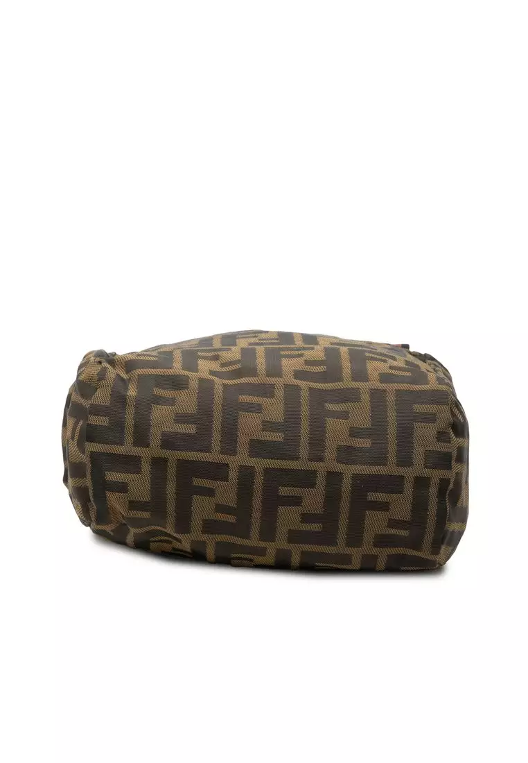 Pre-Loved Fendi Mini Zucca Canvas Handbag