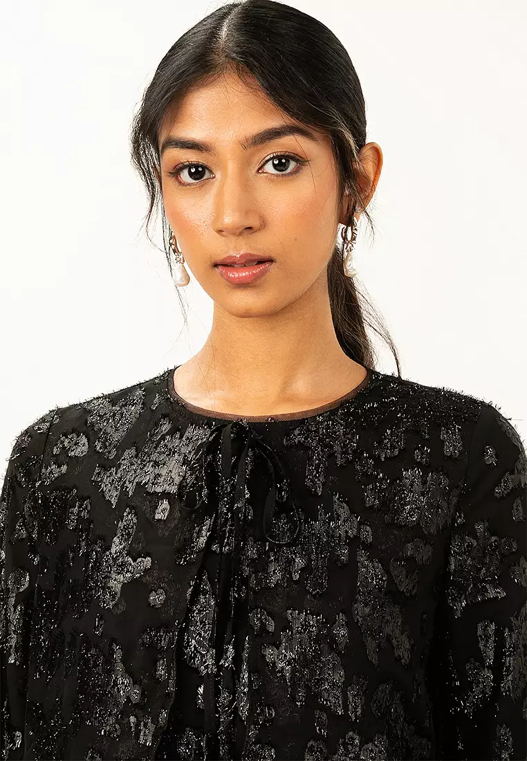 Anya Maxi Flounce Dress