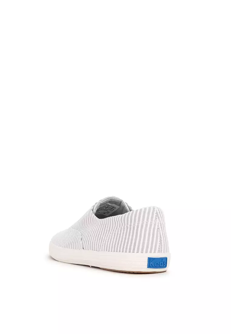 Champion Round Toe Slip Ticking Stripe Shoes
