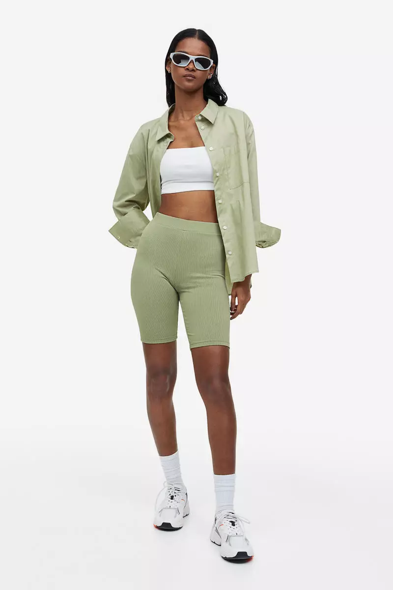 Ribbed biker short clearance