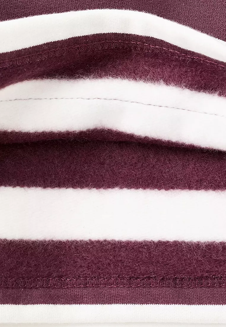 Striped Hooded Sweatshirt